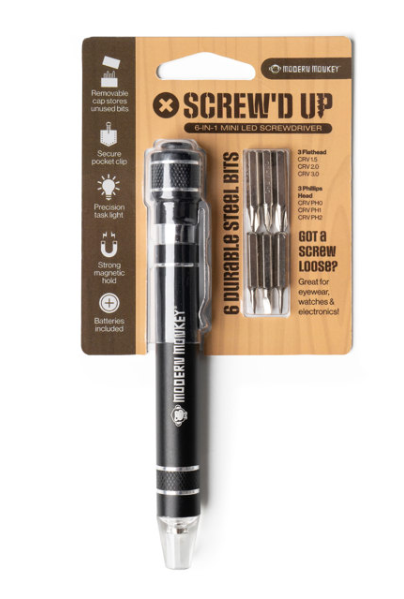 Modern Monkey Screw'd Up 6 in 1 Screwdriver