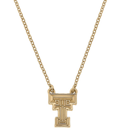 Texas Tech Red Raiders 24K Gold Plated Pendant Necklace