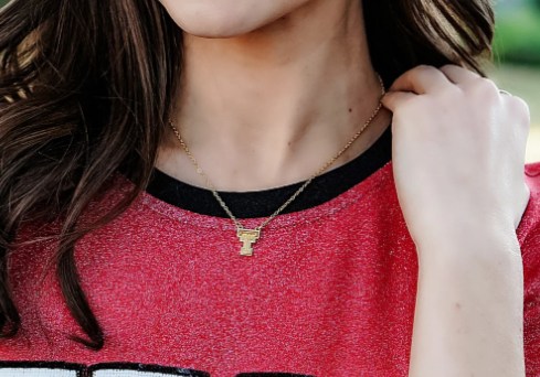 Texas Tech Red Raiders 24K Gold Plated Pendant Necklace