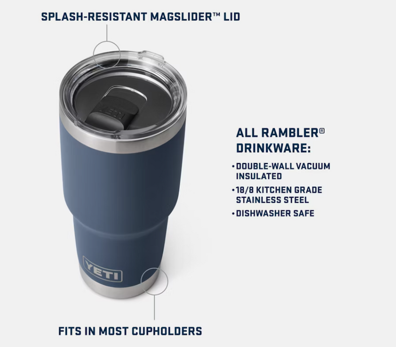 RAMBLER 30 OZ TUMBLER MAGSIDER LOWCOUNTRY PEACH