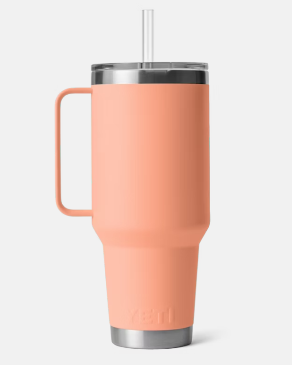 RAMBLER 42 OZ STRAW MUG LOWCOUNTRY PEACH