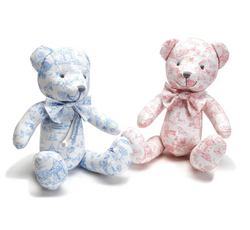 Animal Toile Stuffed Teddy Bear