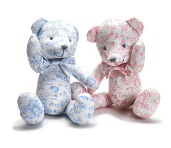 Animal Toile Stuffed Teddy Bear