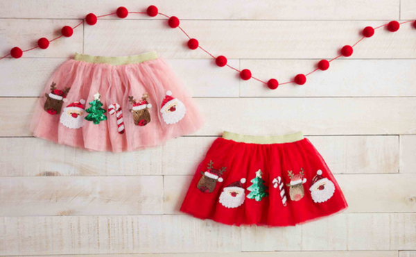 Red Christmas Sequin Tutu