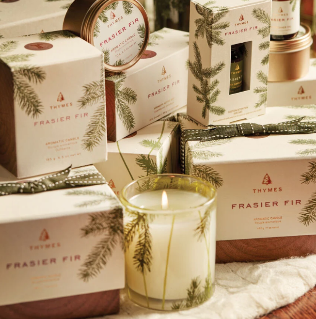 Frasier Fir Poured Candle - Pine Needle Design