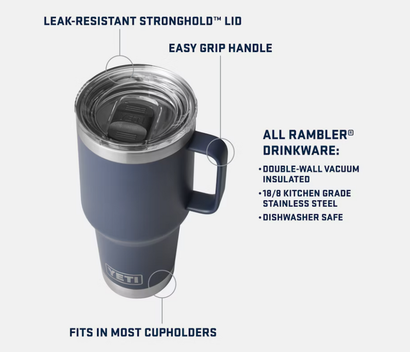 Rambler 30oz Travel Mug - Lowcountry Peach