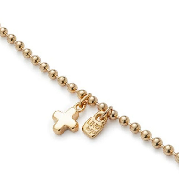 SER UNICO EXCLUSIVE Gold Round Chain with Cross Charm Medium