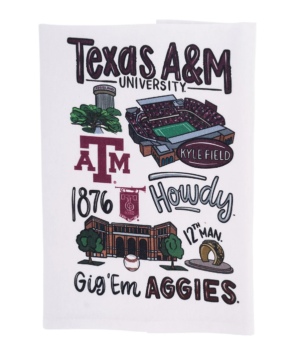 Texas A&M College Tea Towel