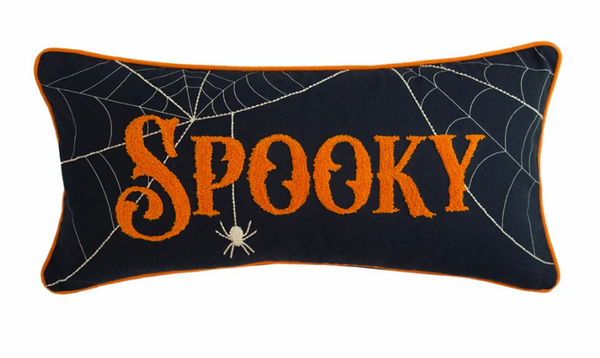 Spooky Spider Web Pillow