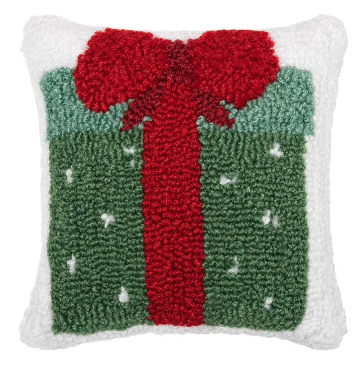 Dotted Present Hooked Pillow