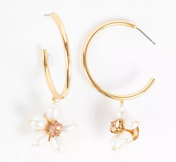 Pearl Flower Hoop