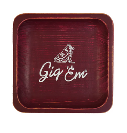 Texas A&M Spirit Wood Trinket Tray