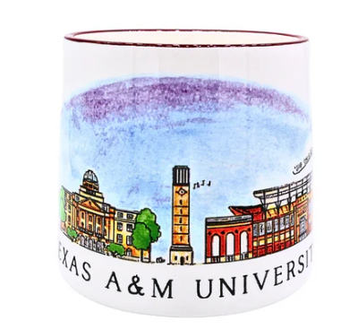 Texas A&M Skyline Ceramic Mug