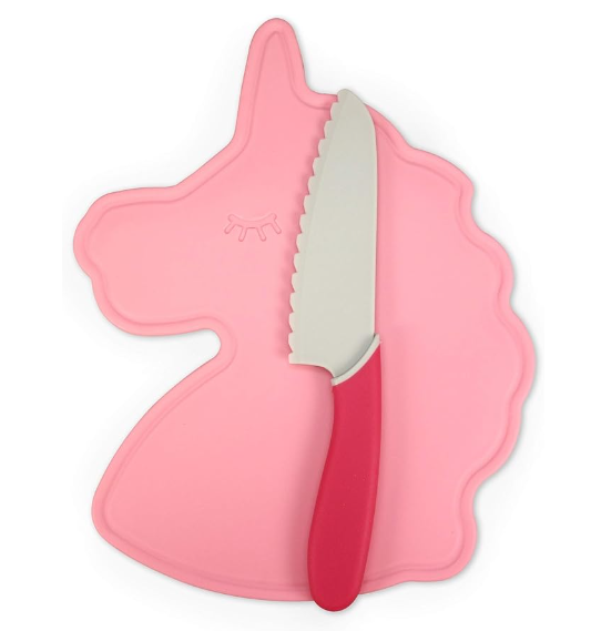 Unicorn Cutting Board & Knife Set