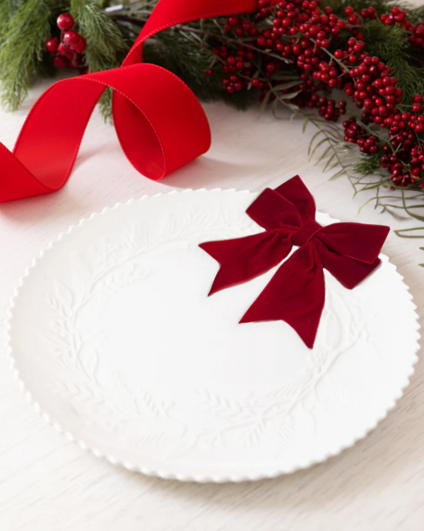 Embossed Wreath Platter