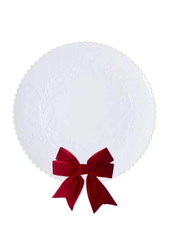 Embossed Wreath Platter