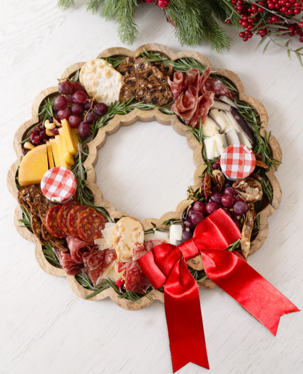 Wood Wreath Board with Bow