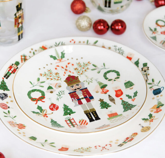 Nutcracker Wreath Dinner Plate