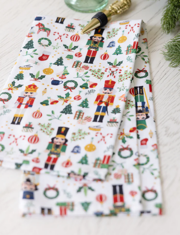 Nutcracker Pattern Tea Towel