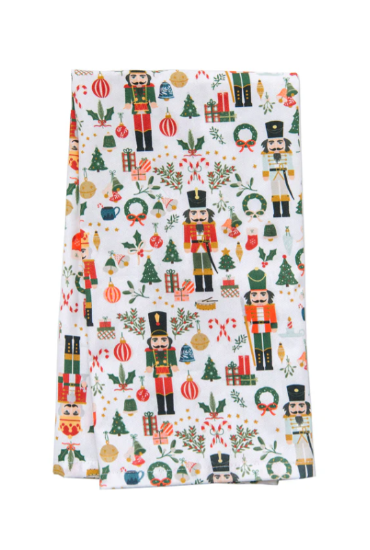 Nutcracker Pattern Tea Towel