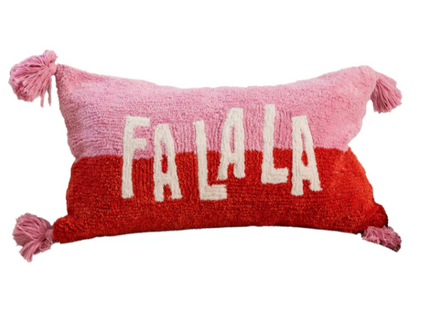 Fa La La Lumbar Pillow