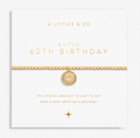 A Little 60th BIRTHDAY Gold Bracelet