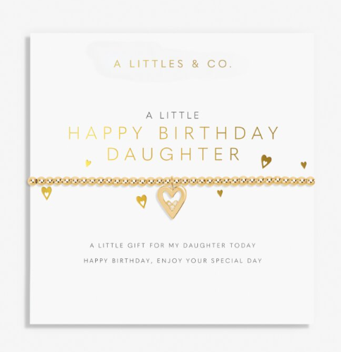 A Little HAPPY BIRTHDAY DAUGHTER Gold Bracelet