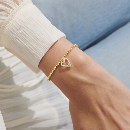 A Little HAPPY BIRTHDAY MOM Gold Bracelet