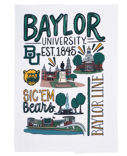 Baylor Icon Tea Towel