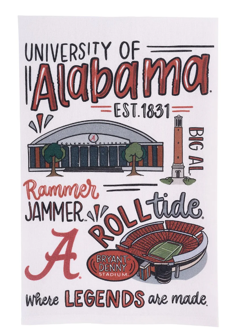 Alabama Icon Tea Towel