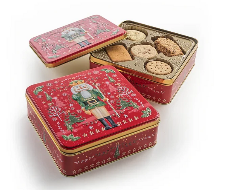 Nutcracker Square Tin