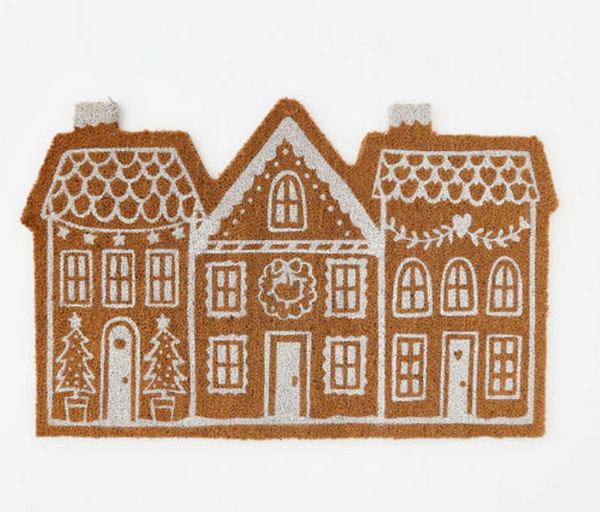 Gingerbread House Door Mat