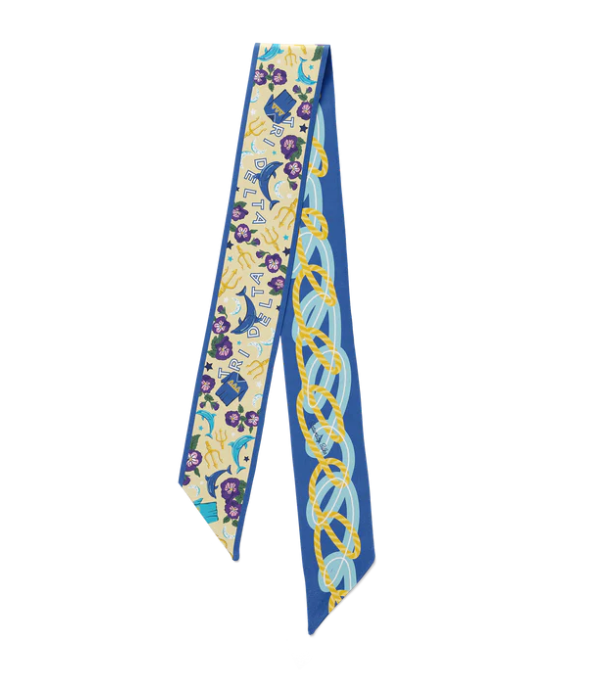 Tri Delta Skinny Scarf