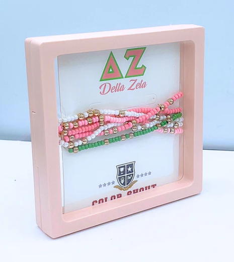 Sorority Colors Stack - Delta Zeta
