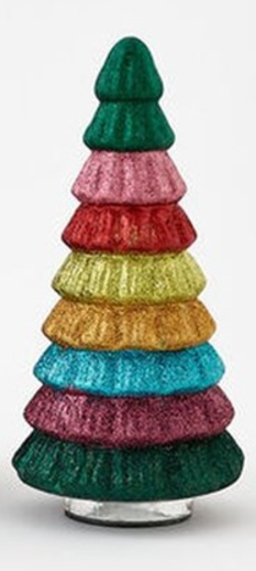 Rainbow Glitter Tree - 11"