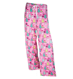 Pink Christmas Pajama Pants