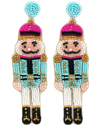 Beaded Nutcracker Earrings