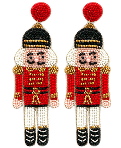 Beaded Nutcracker Earrings