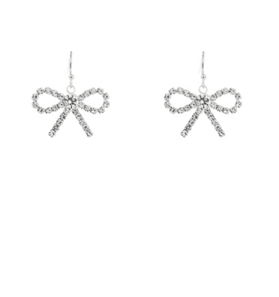 Crystal Bow Earrings