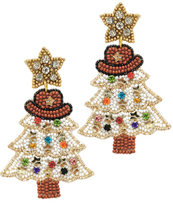 Western Christmas Tree Earrings