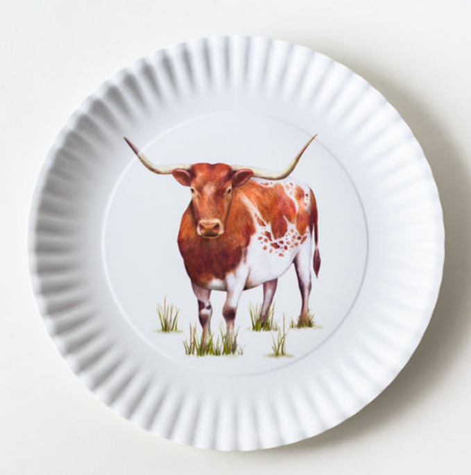 Longhorn Platter - Melamine