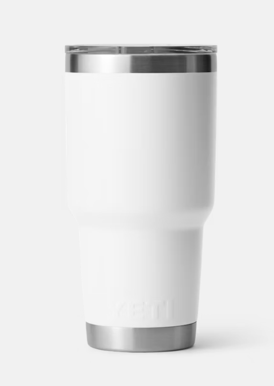 Rambler 30 oz Tumbler with Mag Slider Lid - White