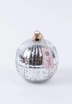 Sweet Grace Silver Ornament Candle