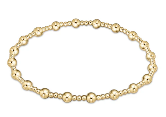 Enewton Extends - Classic Sincerity Pattern 4mm Bead Bracelet - Gold