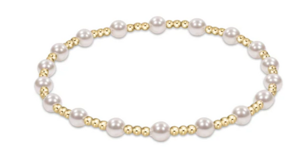 Enewton Extends - Classic Sincerity Pattern 4mm Bead Bracelet - Pearl