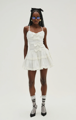 Whipped Cream Taffeta Mini Dress