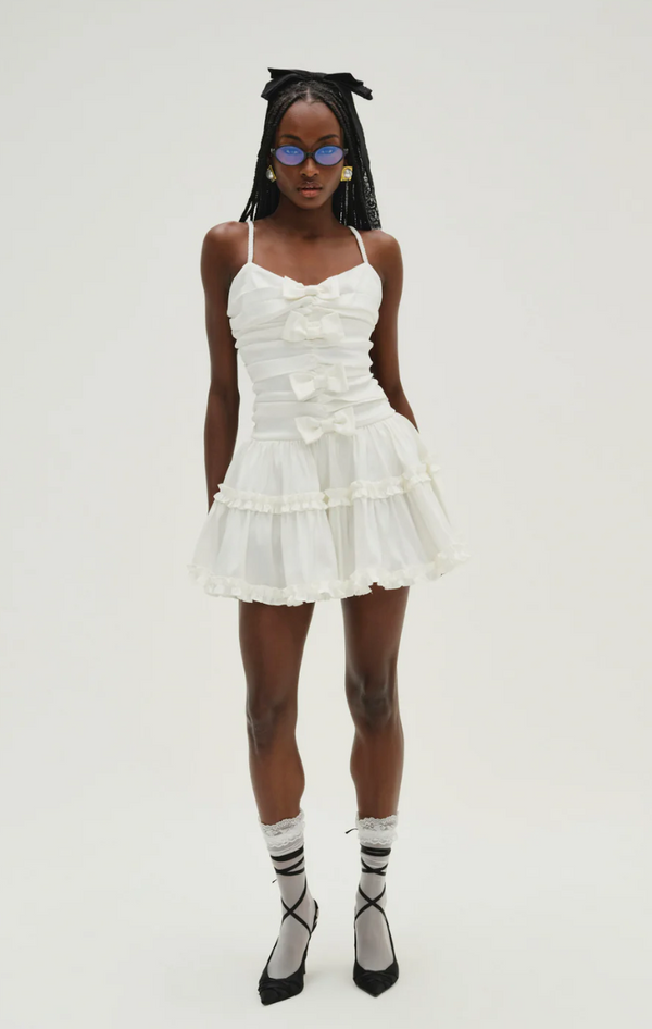 Whipped Cream Taffeta Mini Dress