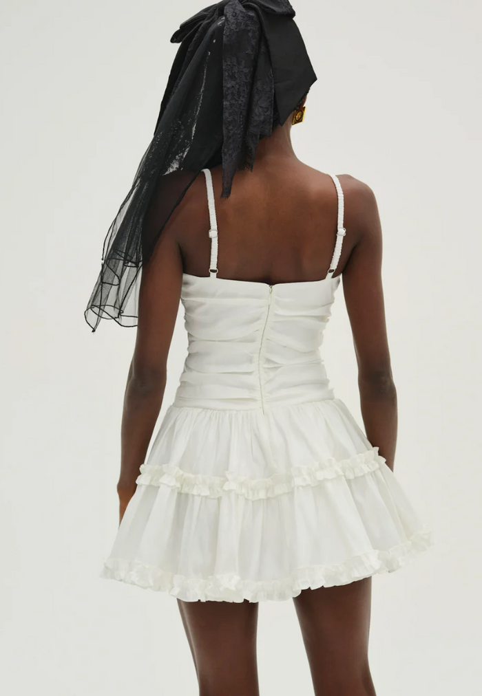 whipped cream dress Whipped Cream Taffeta Mini Dress – Cactus Flower