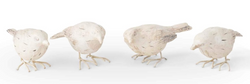 White Sugared Birds - 2 inch