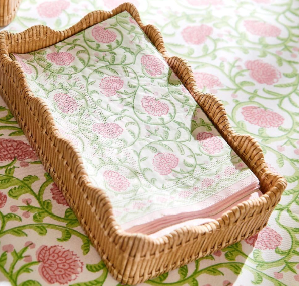 Scalloped Edge Guest Napkin Holder